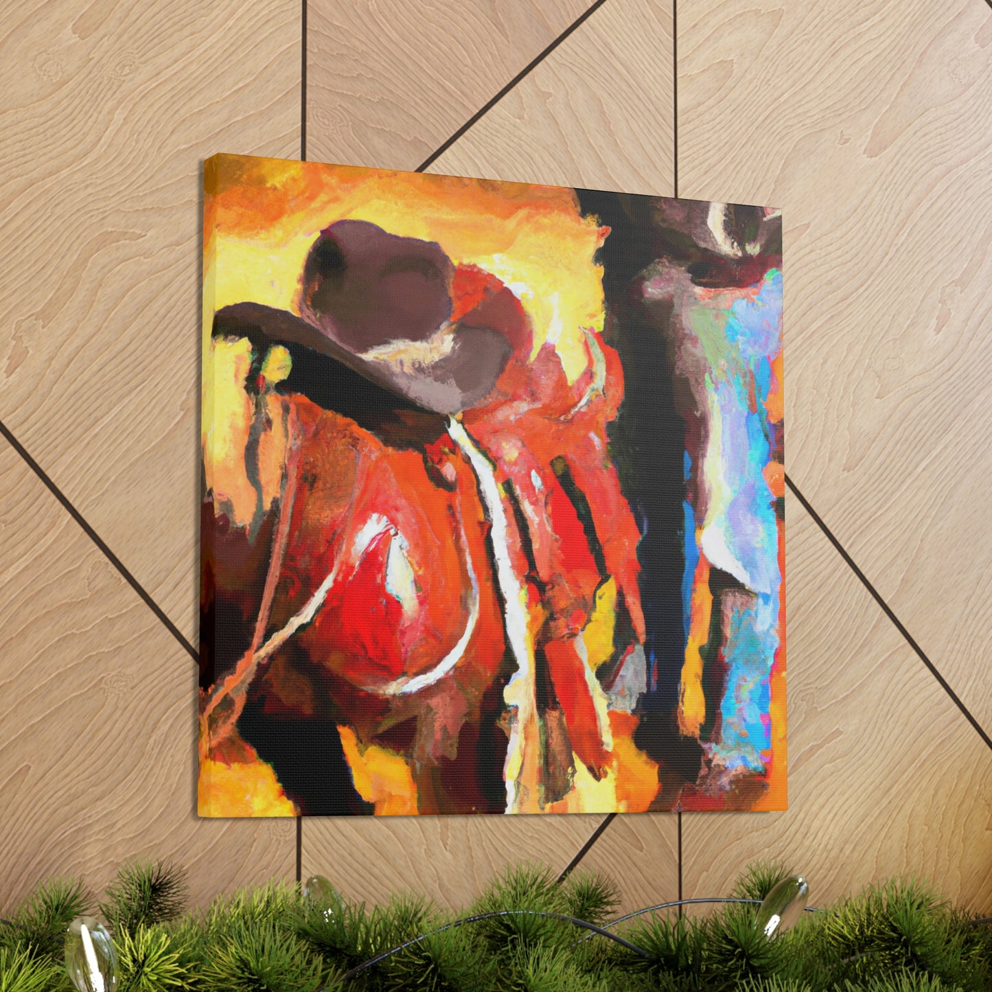 "Saddle in Sunrise Hues" - Canvas