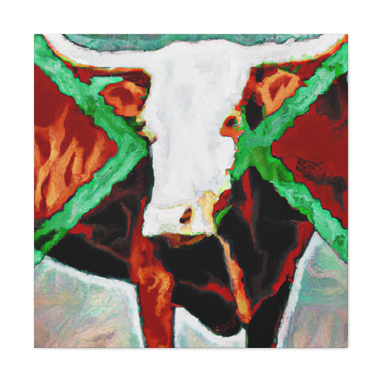 "Lone Texas Longhorn" - Canvas