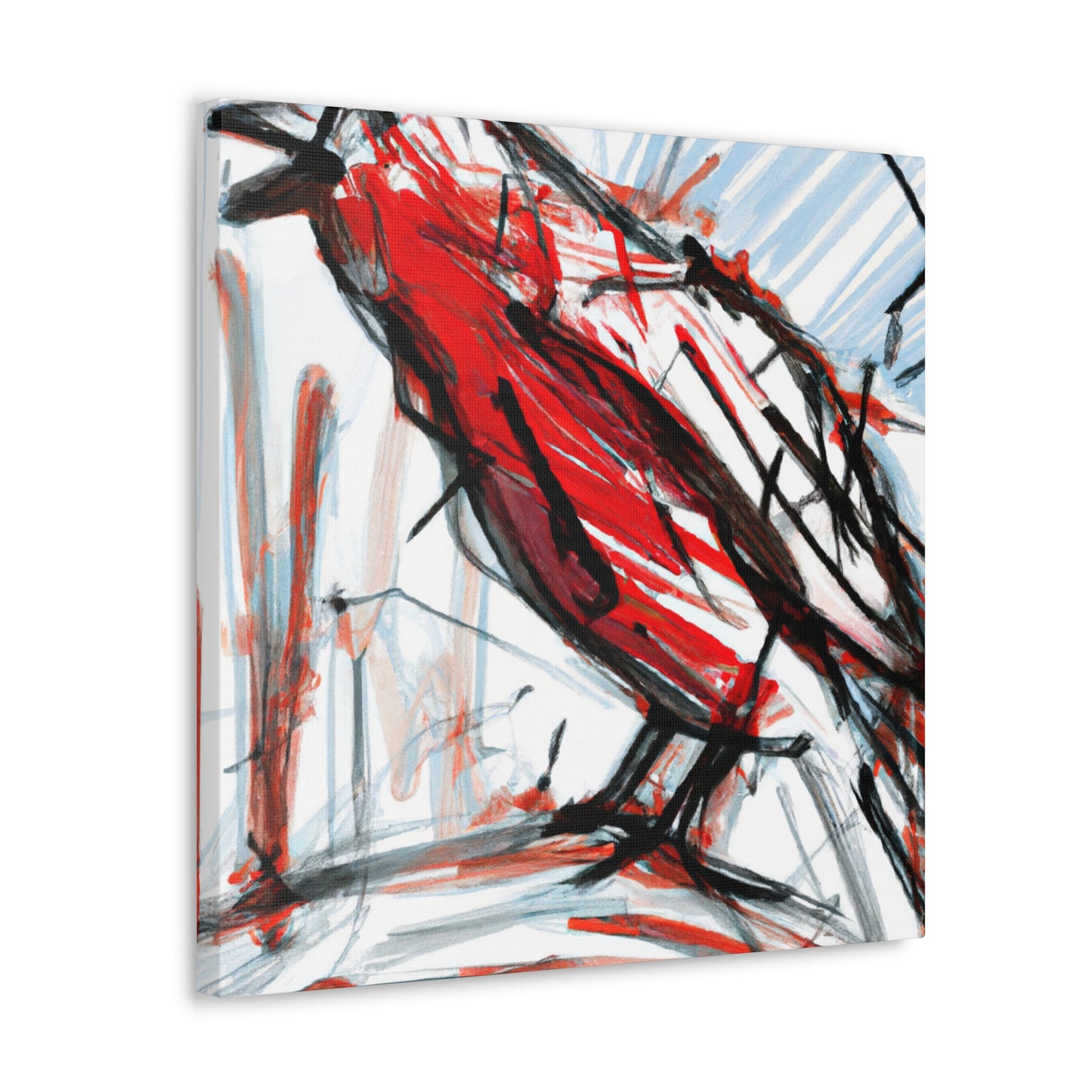 Red-winged Blackbird Abstraction - Canvas