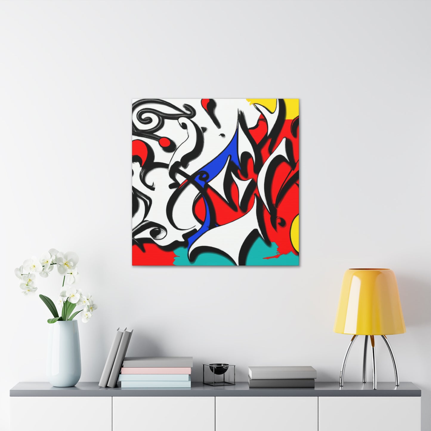 Postmodern Vibrant Reflection - Canvas