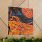 Basketball Court Abstract - Canvas