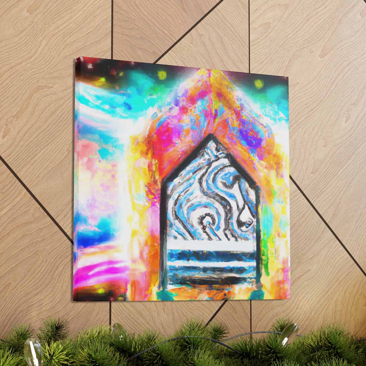 Vivid Digital Reflection - Canvas