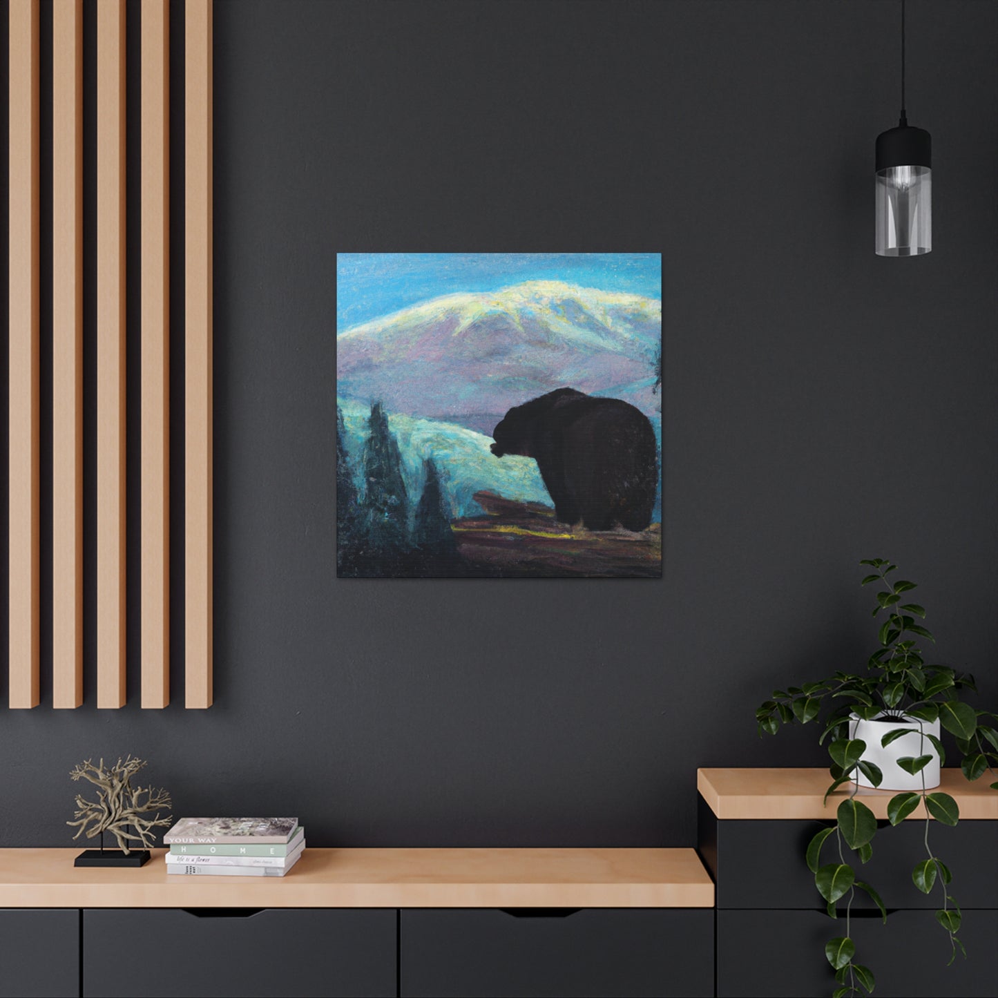 "The Black Bear Monolith" - Canvas