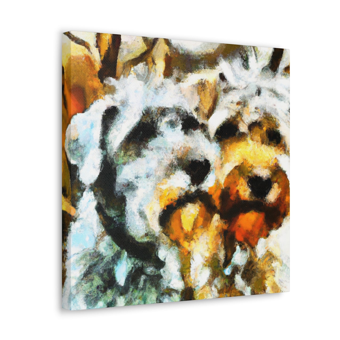 Spaniel in Autumn Leaves - Canvas