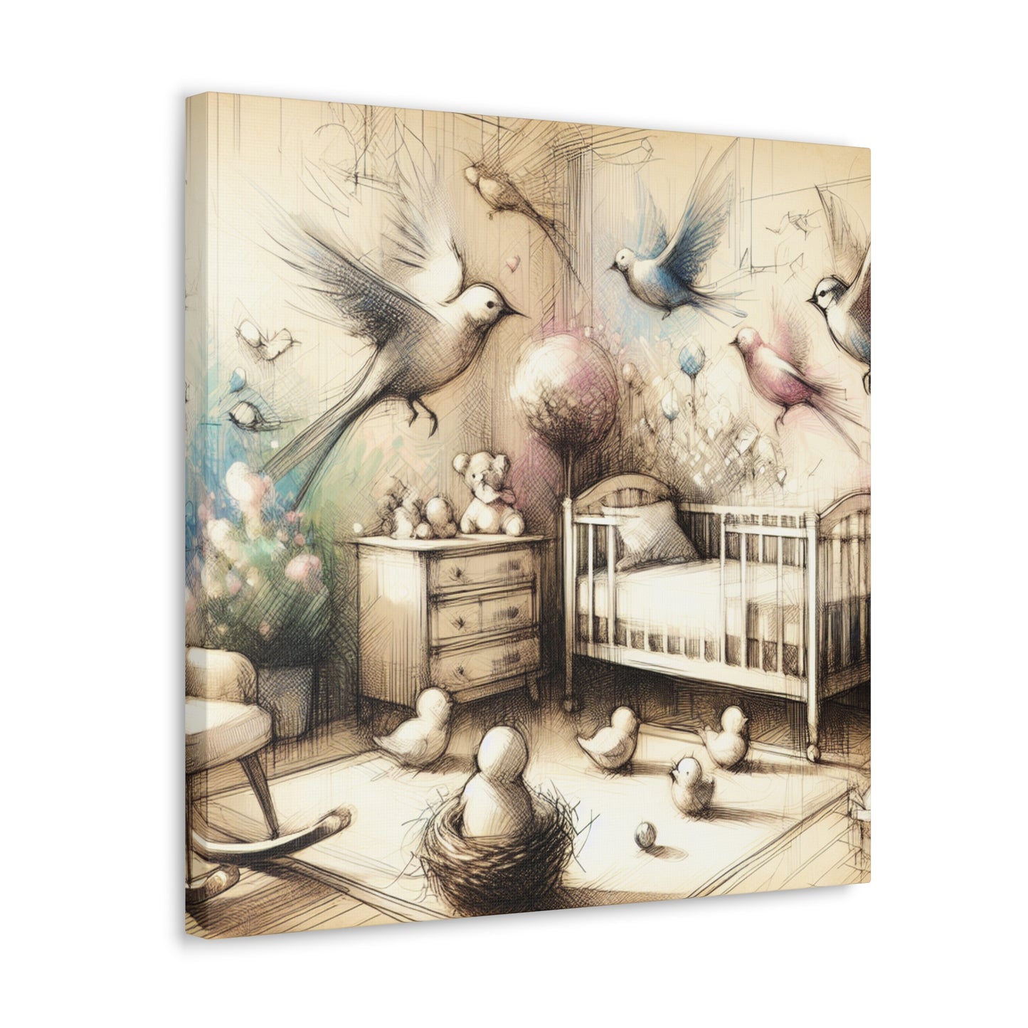 Flight of Feathered Dreams - Canvas