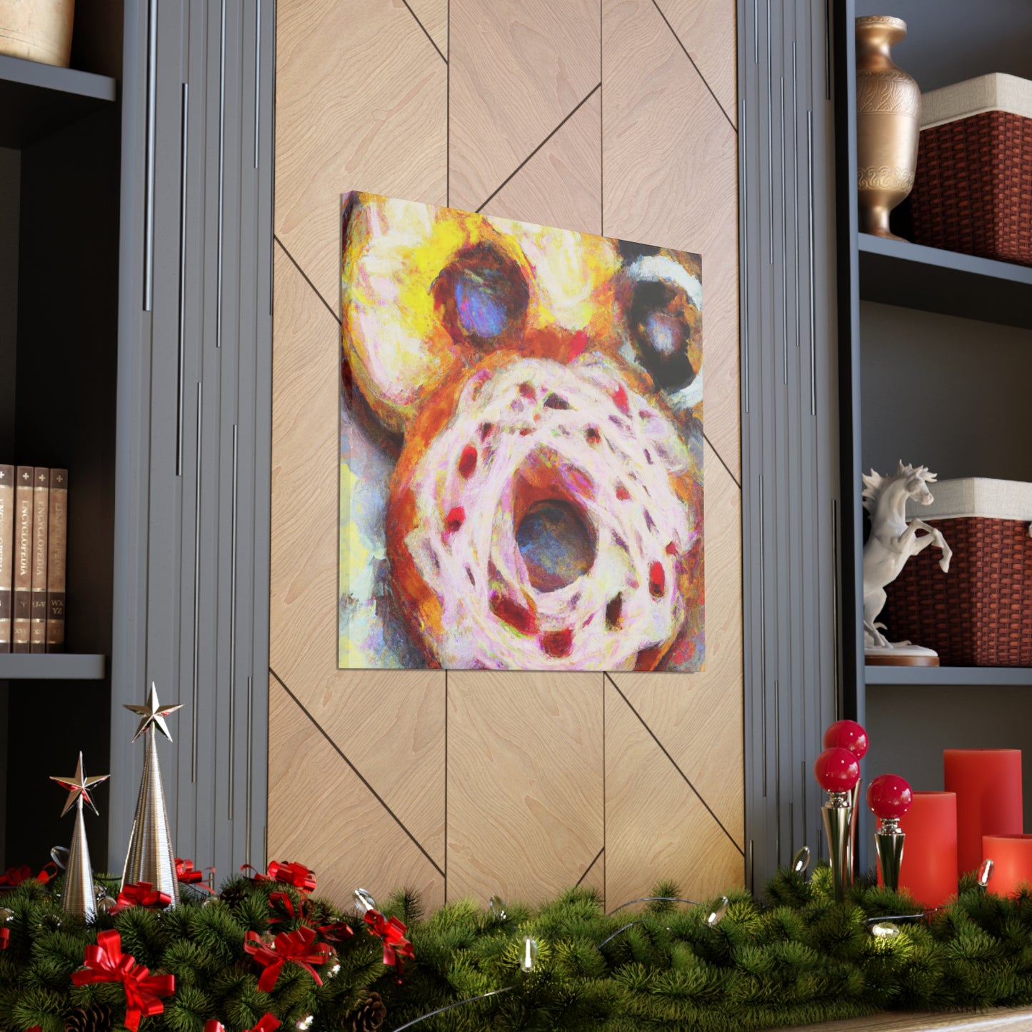 Doughnut Dreamscape Painting - Canvas