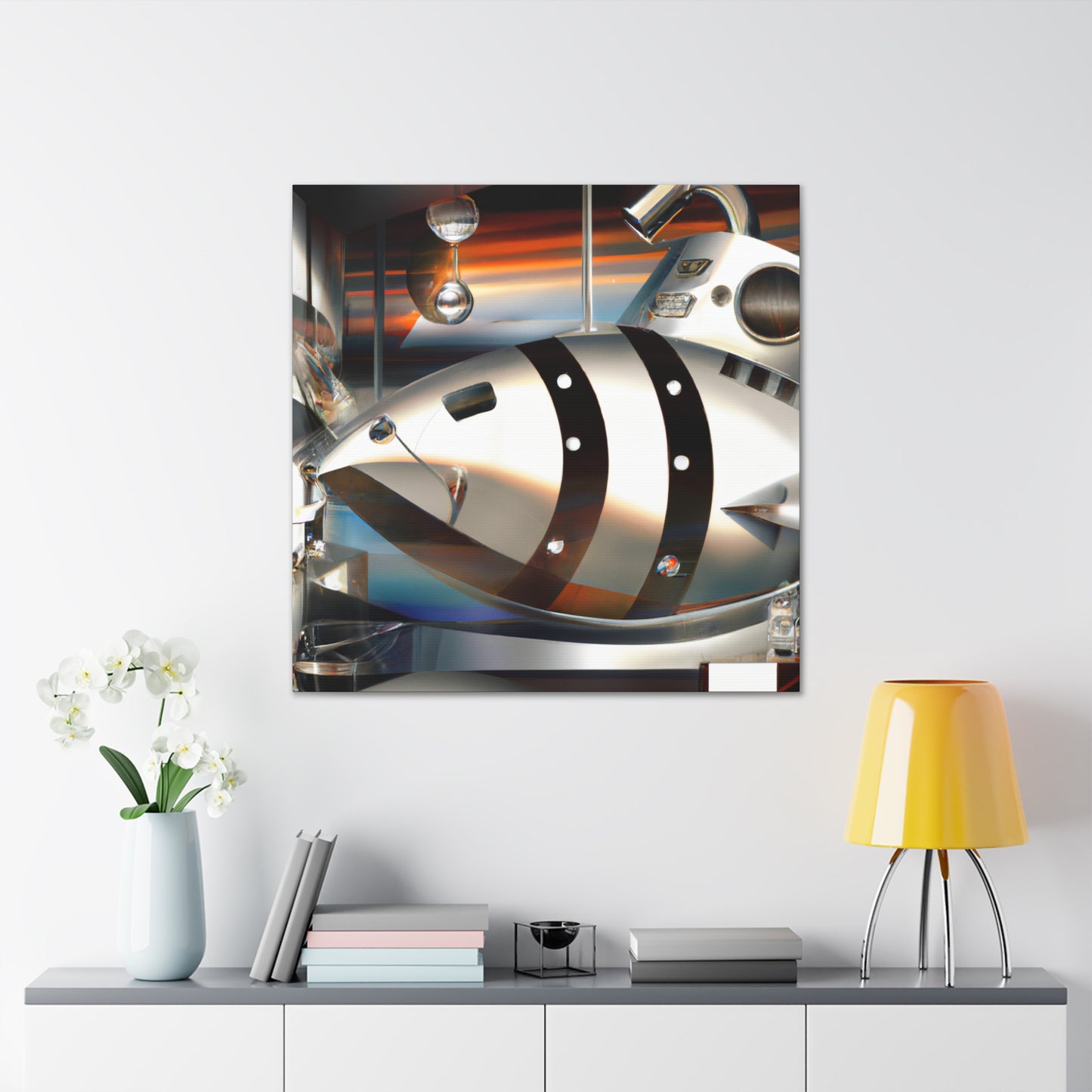 "Bass Groove in Art Deco" - Canvas