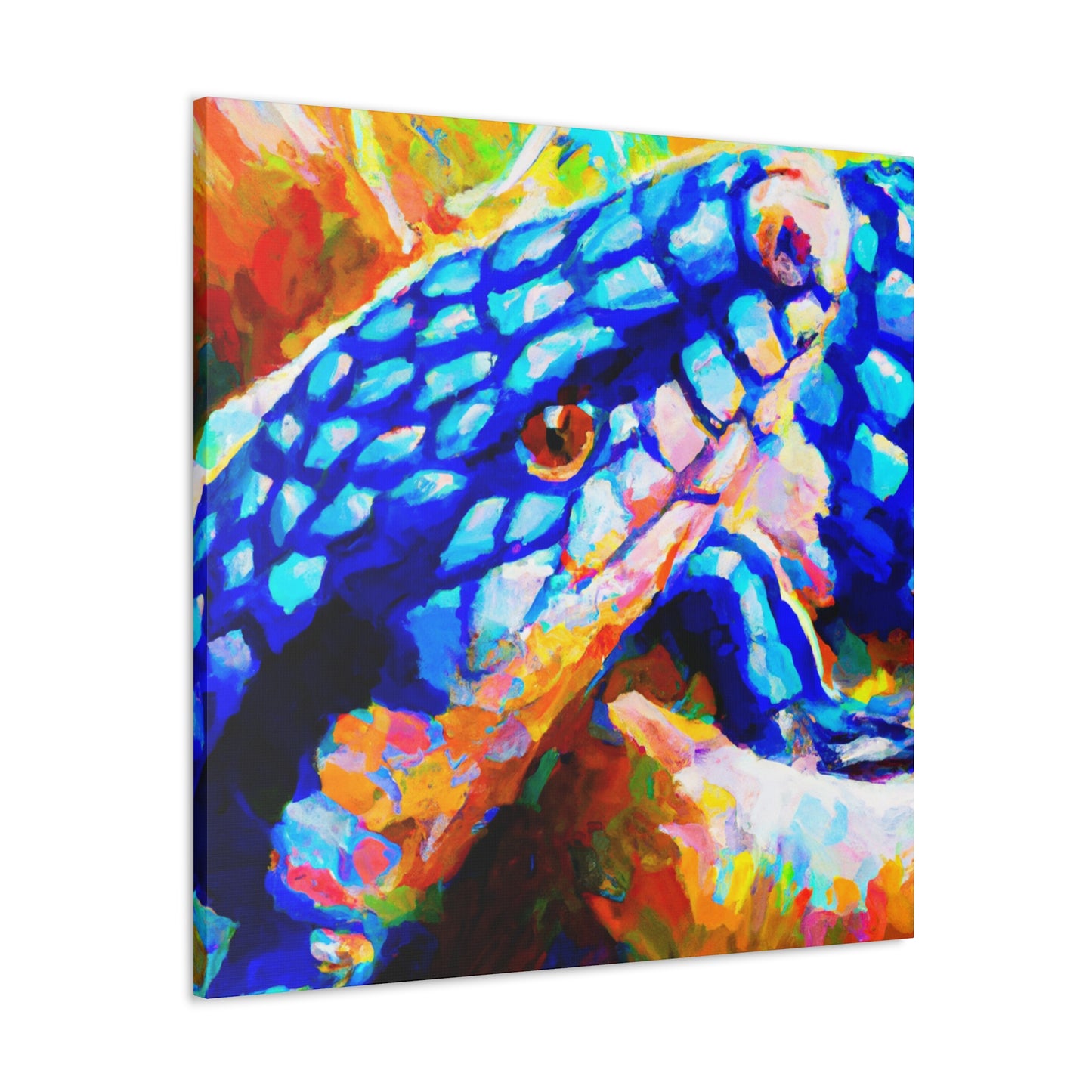 Blue Skink Impression - Canvas