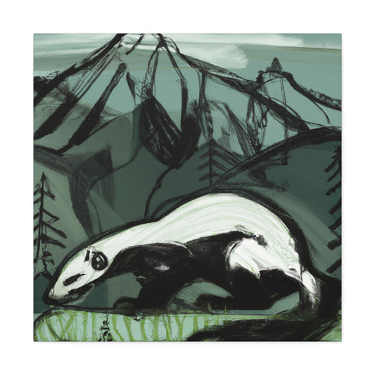 Skunk in Moonlighting - Canvas