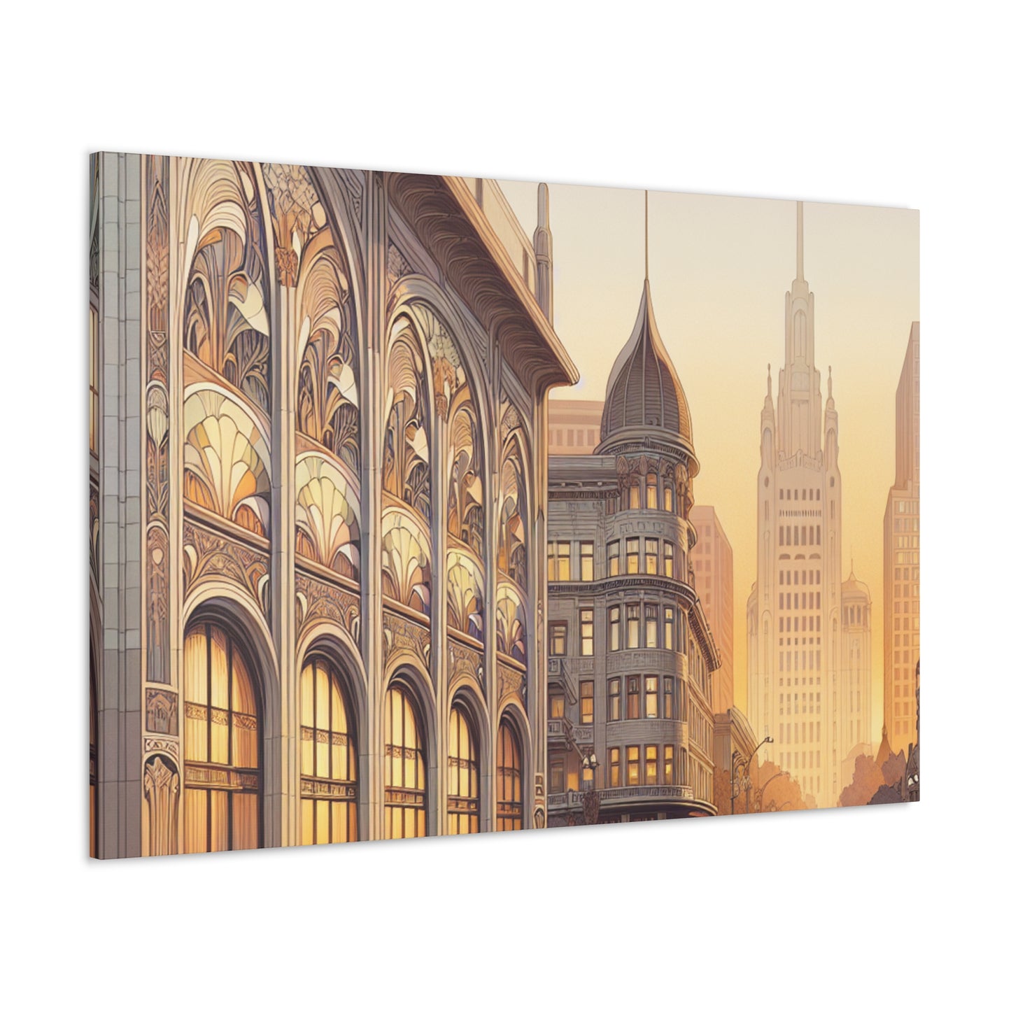 "Enchanting Golden City" - Canvas