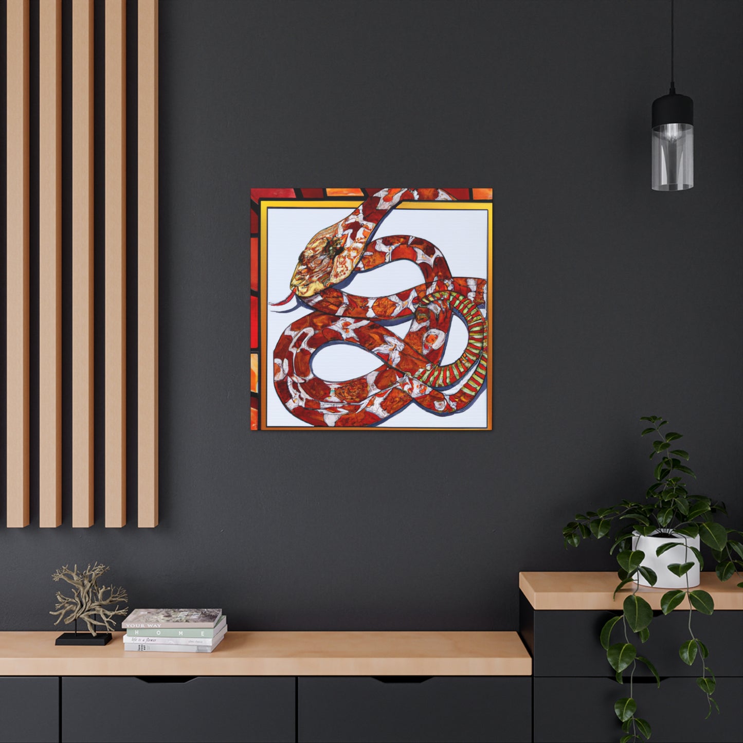 Corn Snake Abstract Art - Canvas