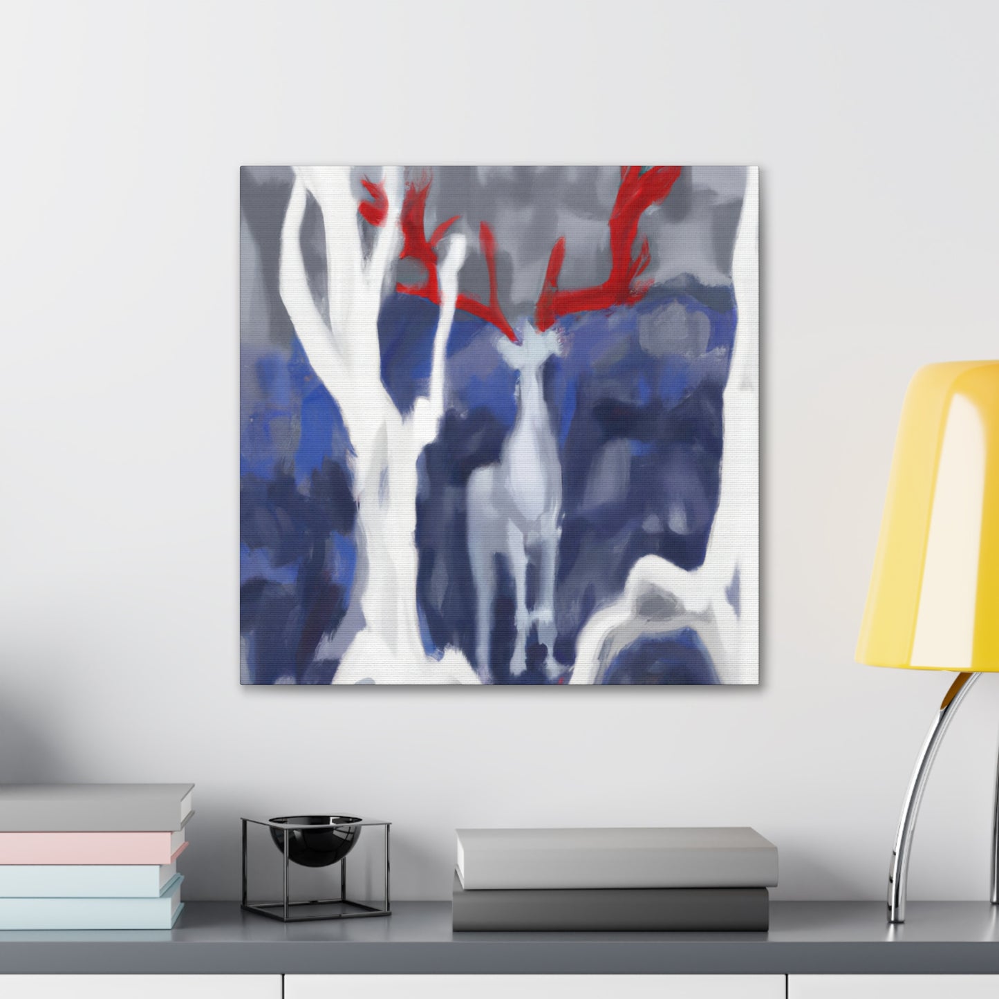 Deer in Abstract Style - Canvas