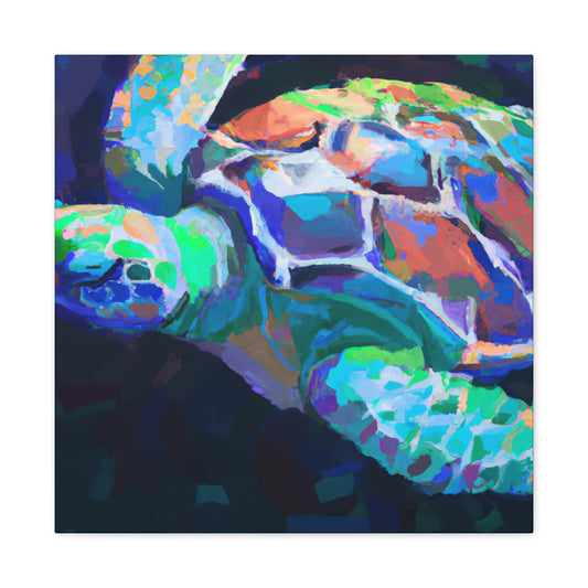 "Sea Turtle's Brilliant Hue" - Canvas