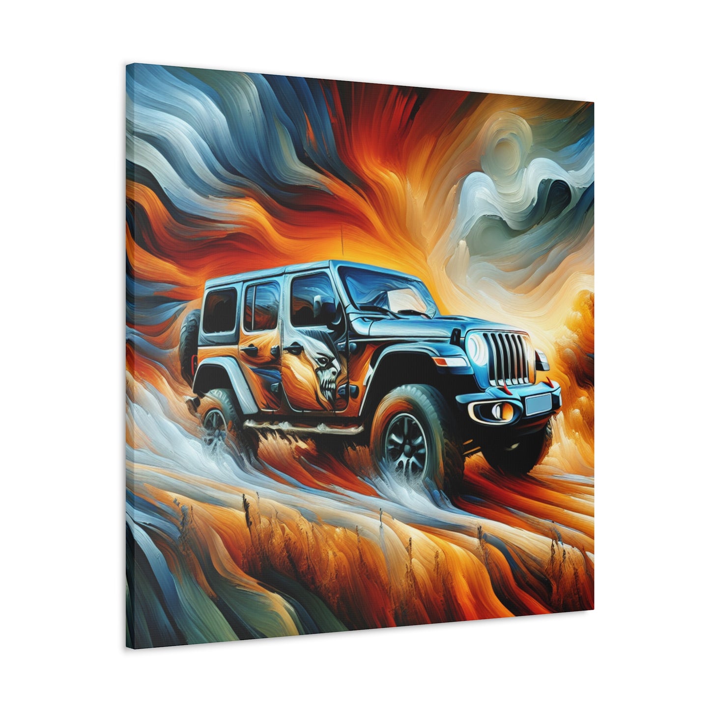 "Mystical Jeep Dreamscape" - Canvas