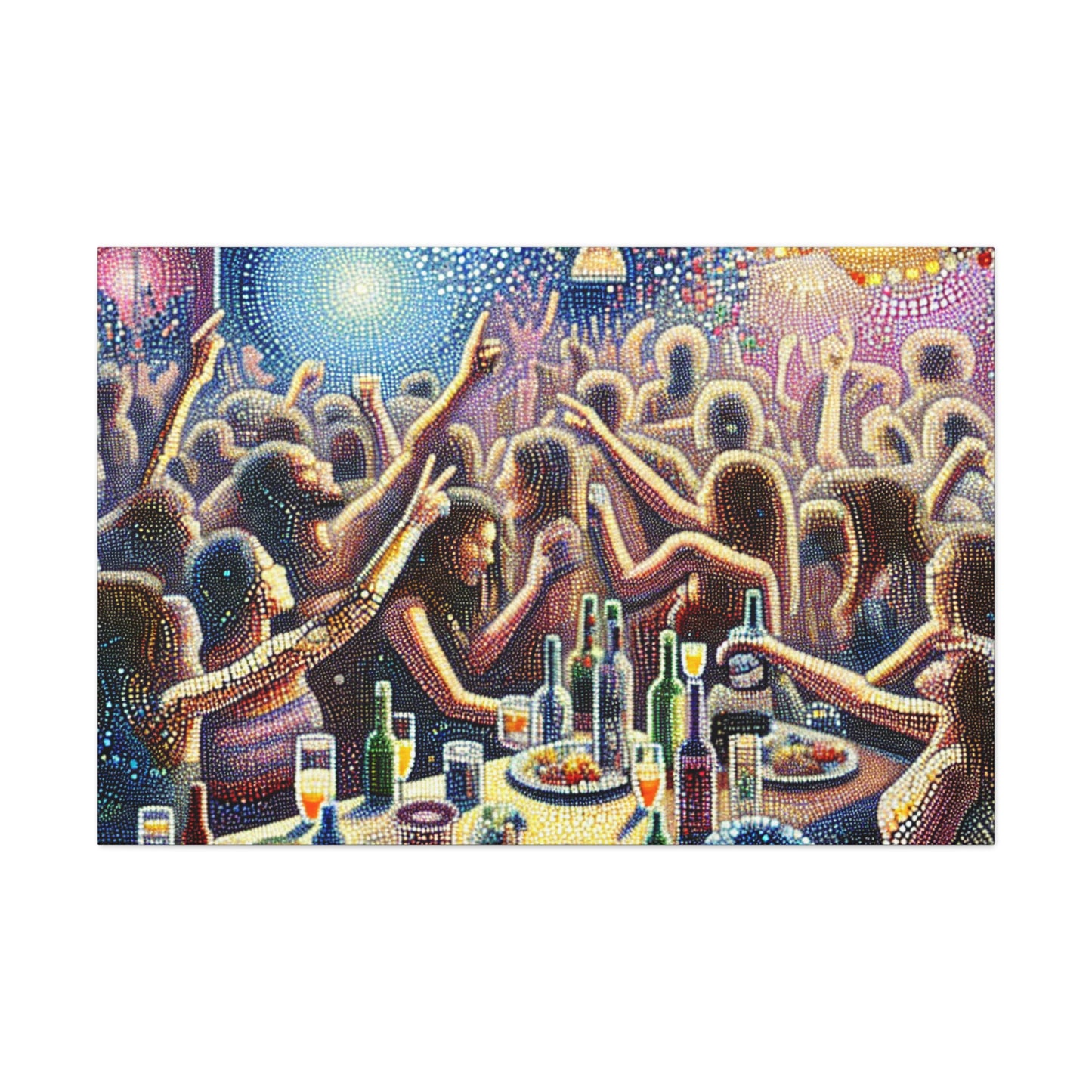 Whirling Revelry in Dots - Canvas