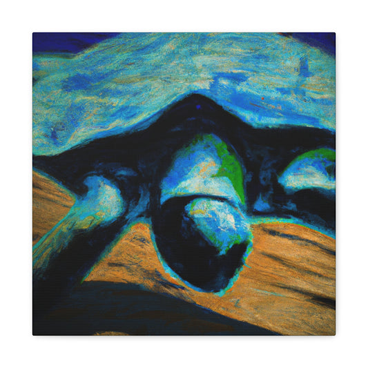 "Sea Turtles Under Moonlight" - Canvas