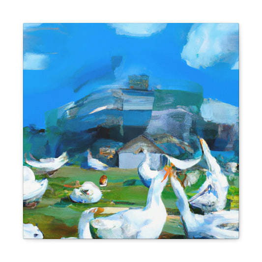 Geese in Flight Dreaming - Canvas