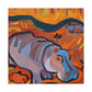 "Hippo in the Wild" - Canvas