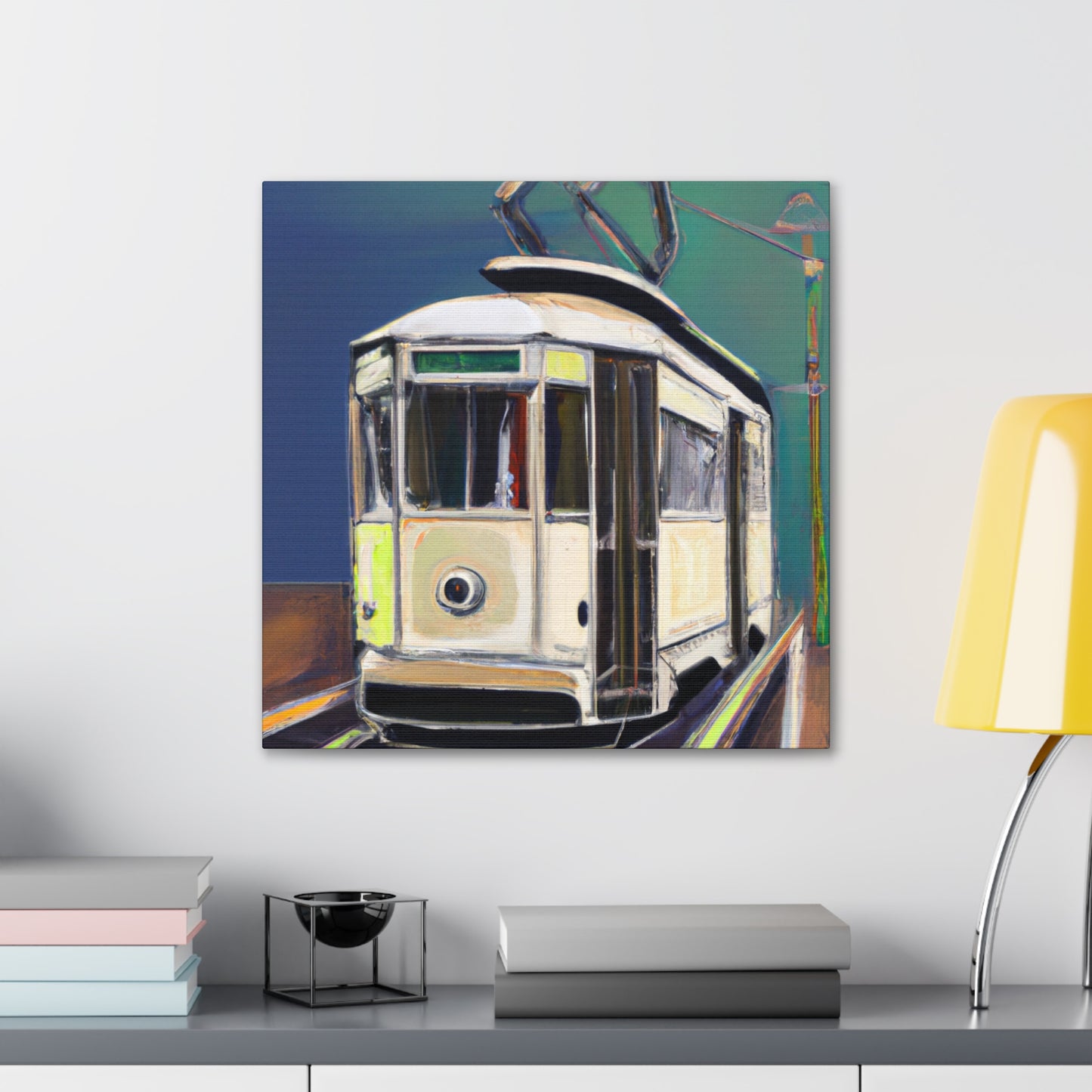 Tram in the Twilight - Canvas