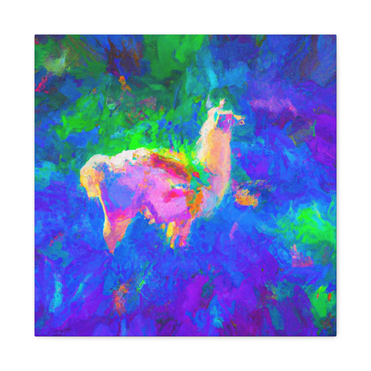 Llama in Impressionism - Canvas