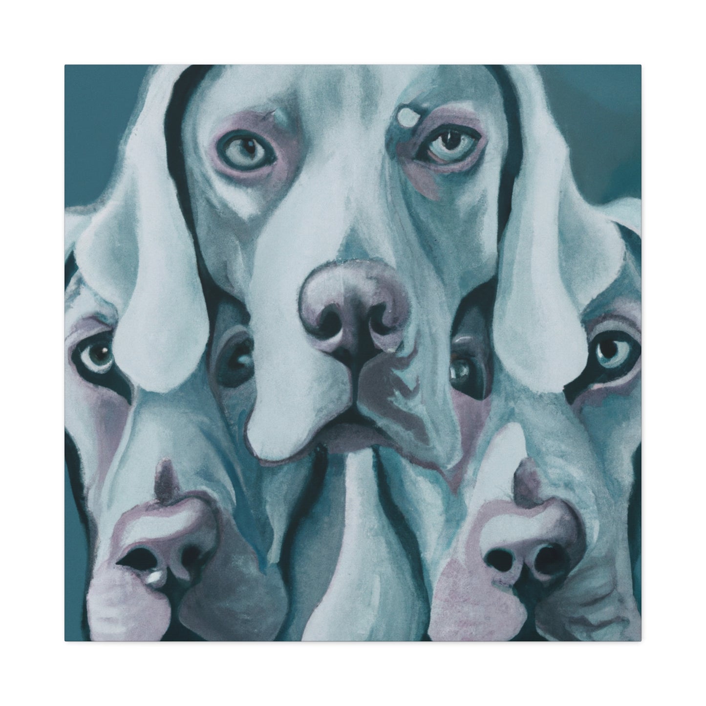 "Weimaraner Stare Majestic" - Canvas