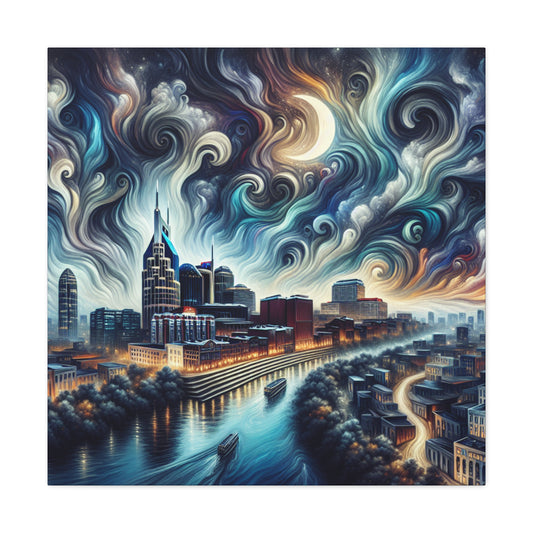 Dreaming Music City Blues - Canvas