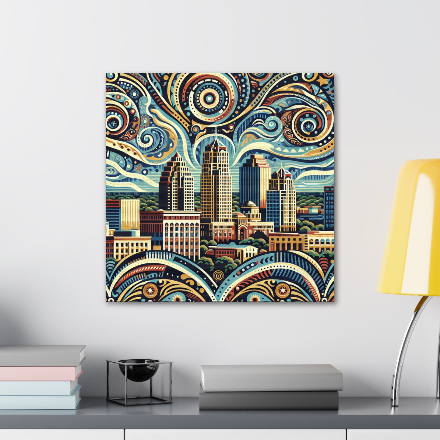 "Texas Tapestry: San Antonio" - Canvas