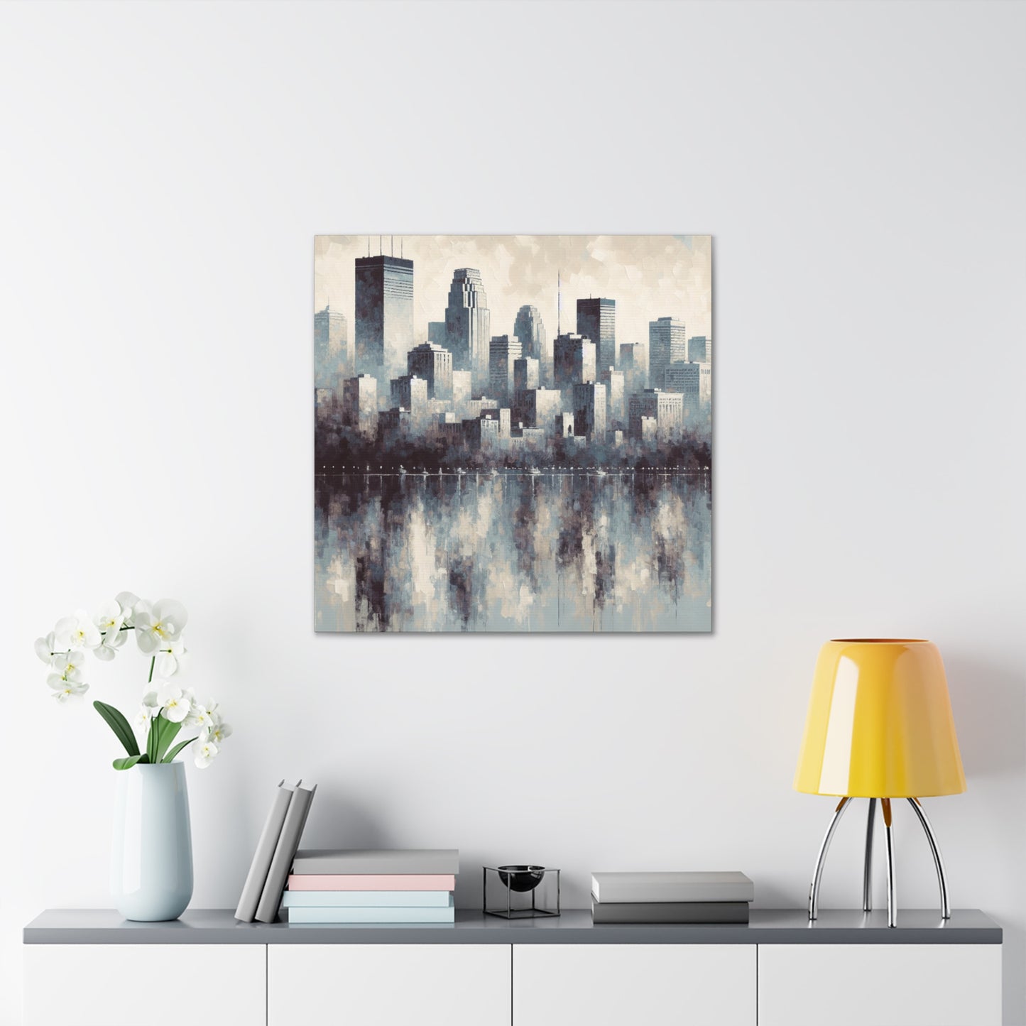 Cityscape Symphony Journey Home - Canvas