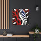 "Downy Woodpecker Deco" - Canvas