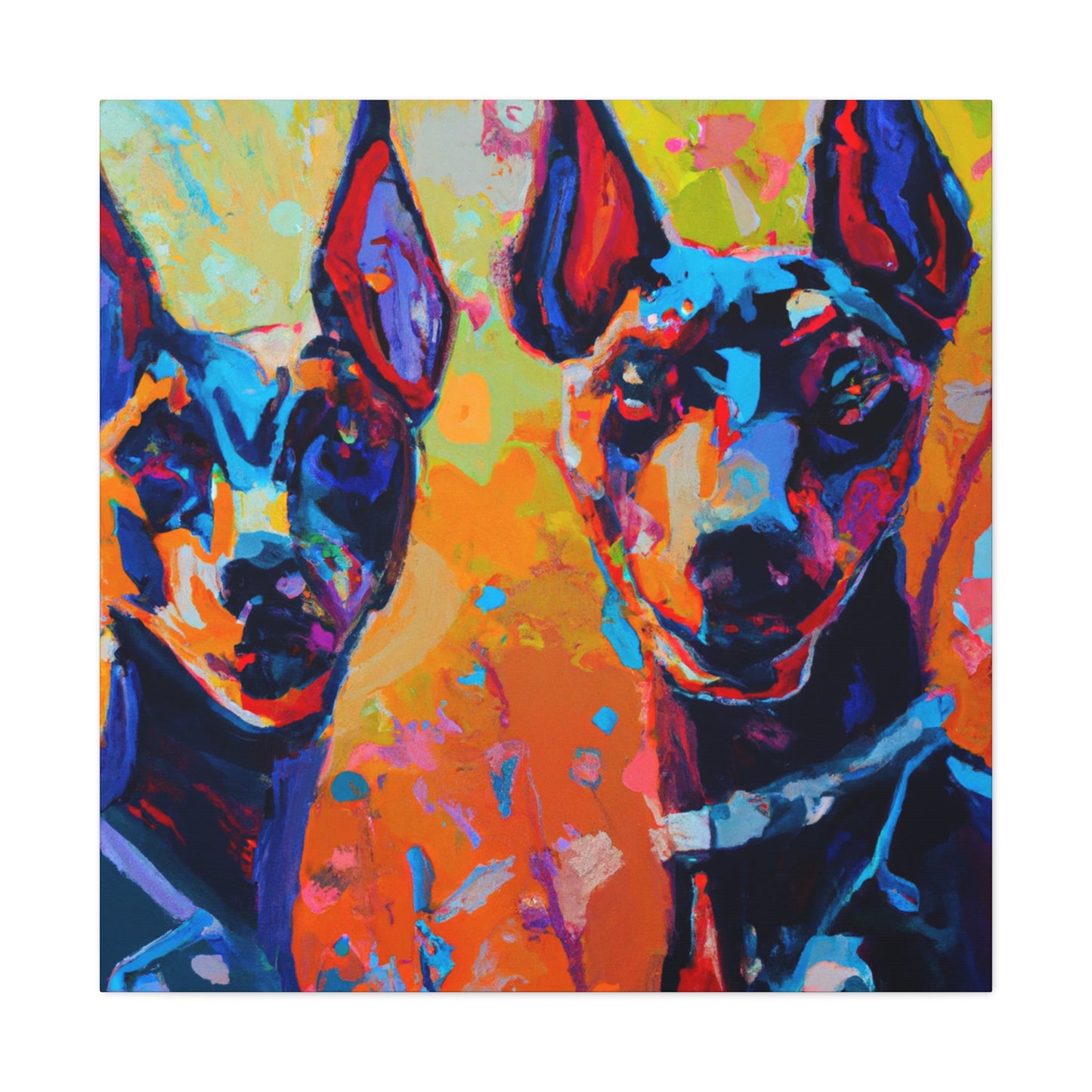 "Doberman in Impressionism" - Canvas