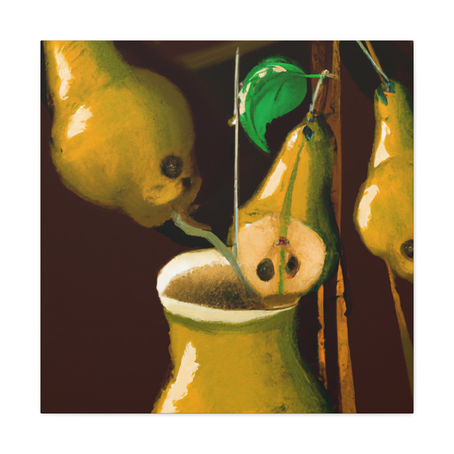 Uneasy Pear Fantasia - Canvas