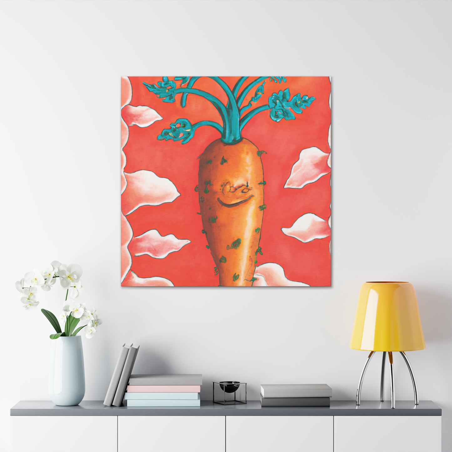 "Carrot in Rococo Style" - Canvas