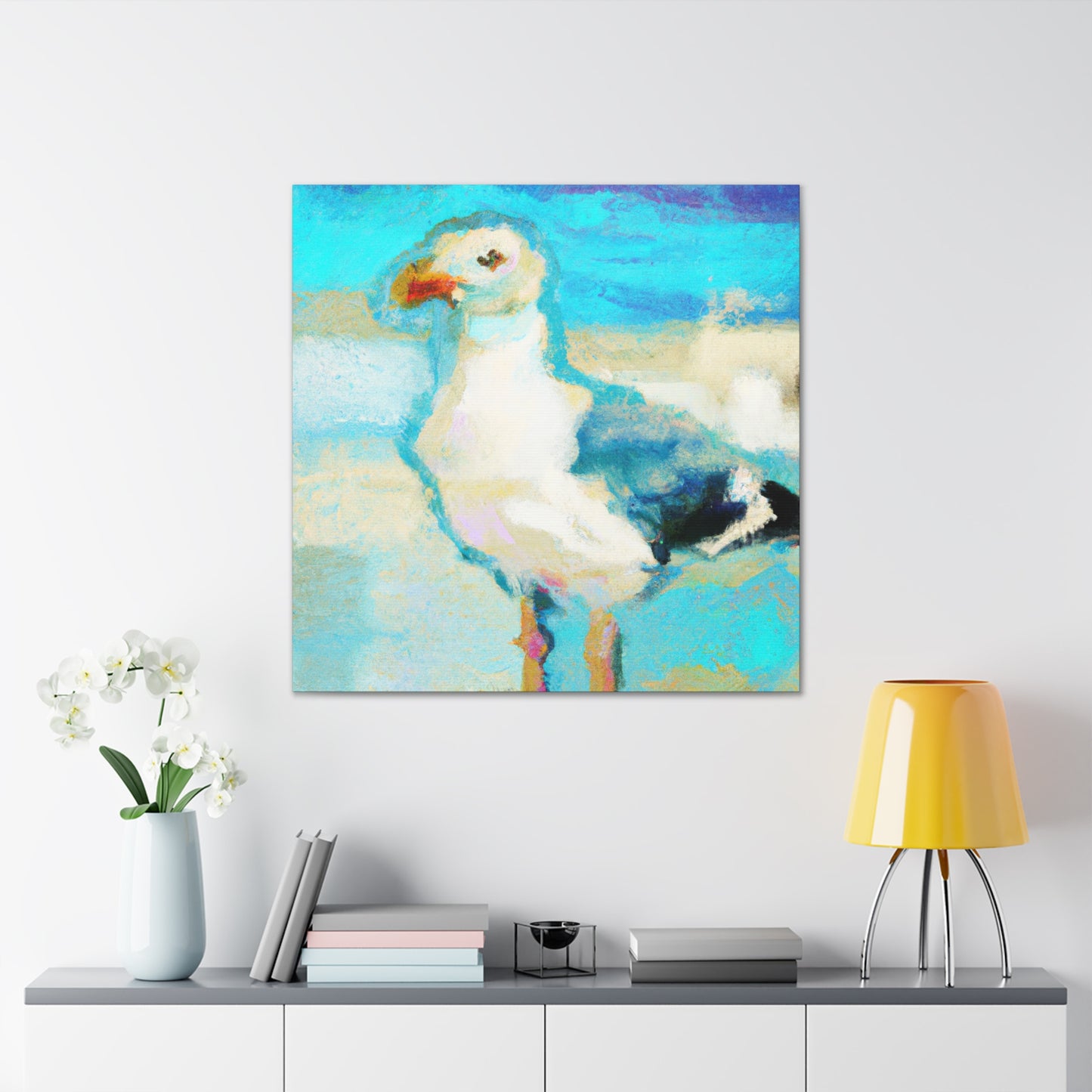 "Seagull In Flight" - Canvas