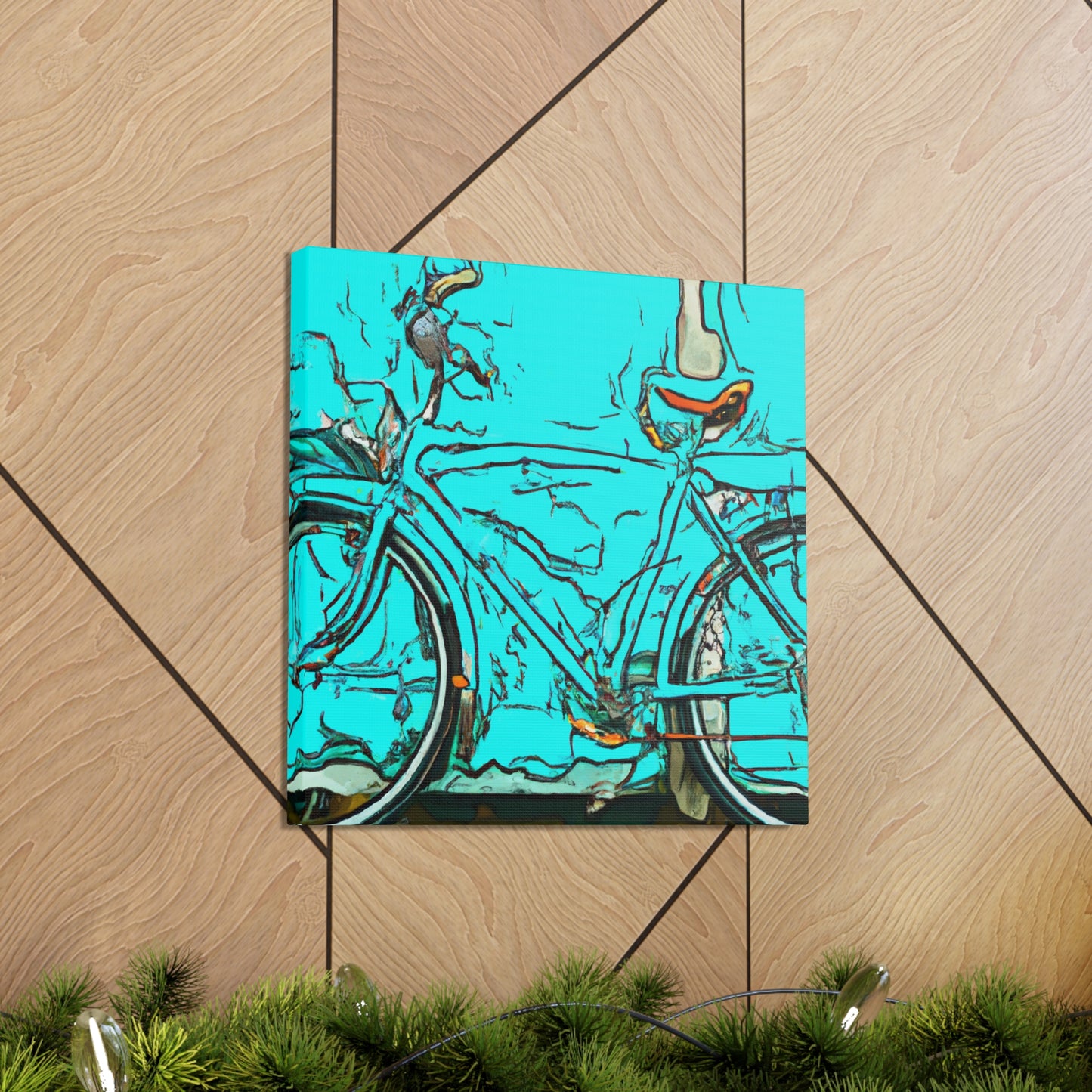 "Bicycle Through Nature's Beauty" - Canvas