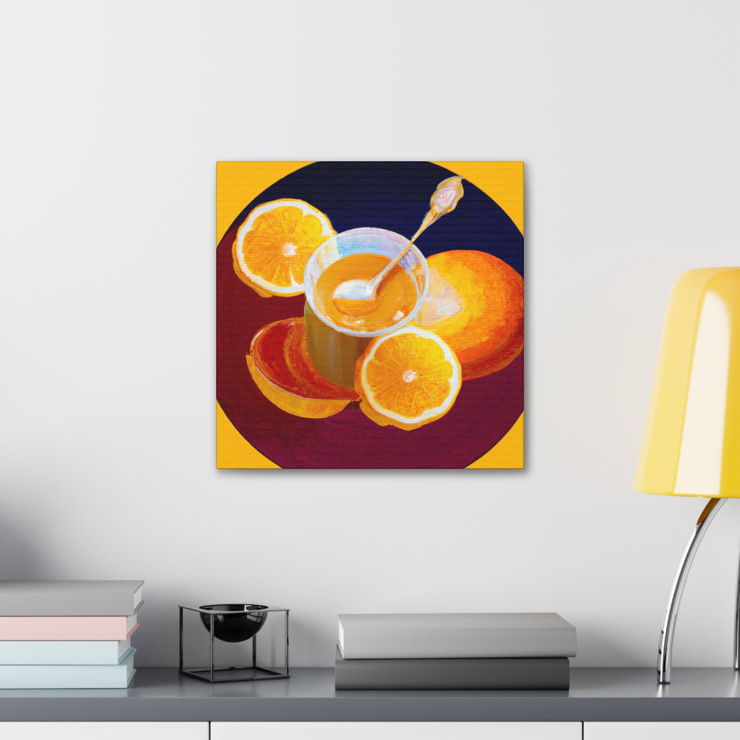 Orange in Art Nouveau - Canvas