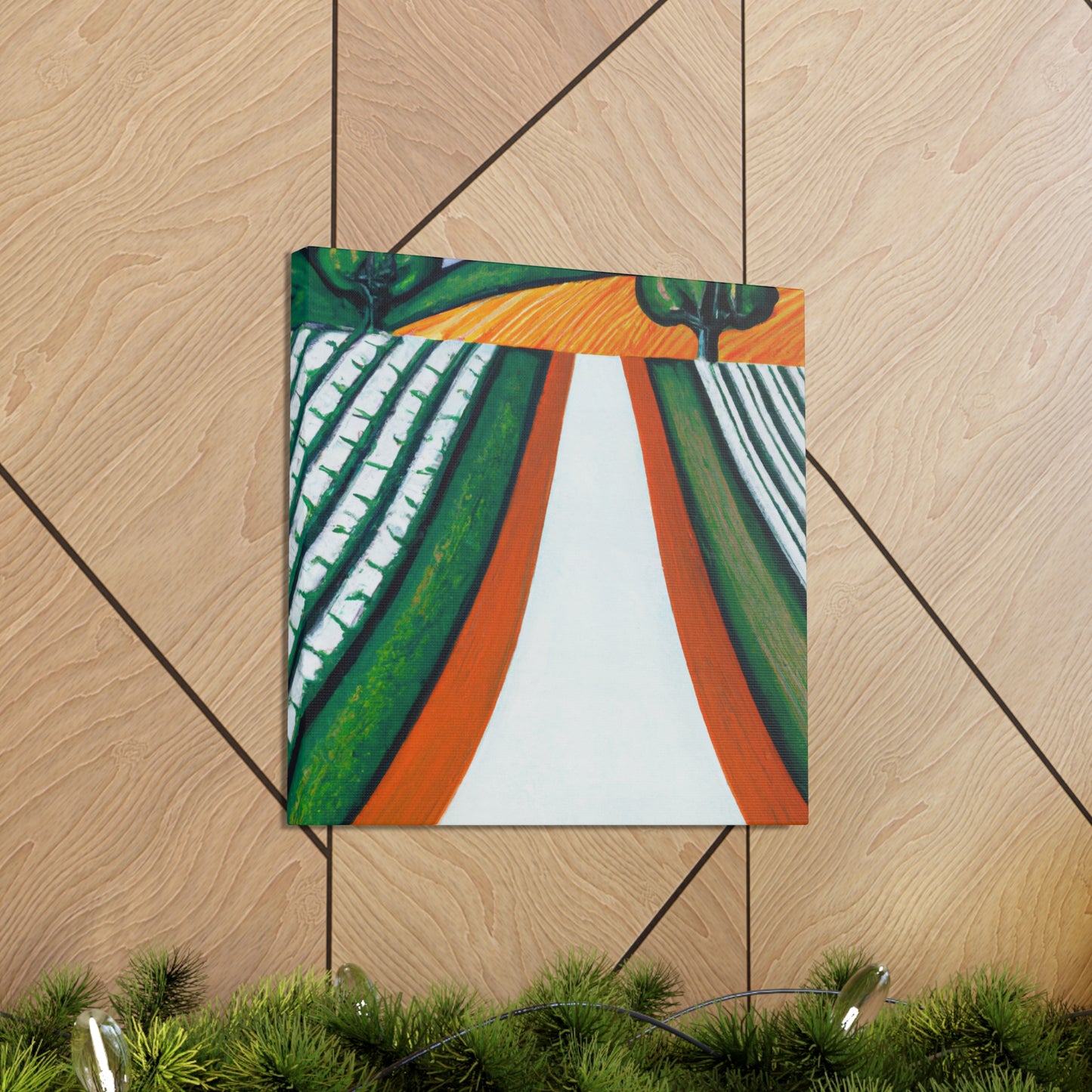 "Country Road Art Deco" - Canvas