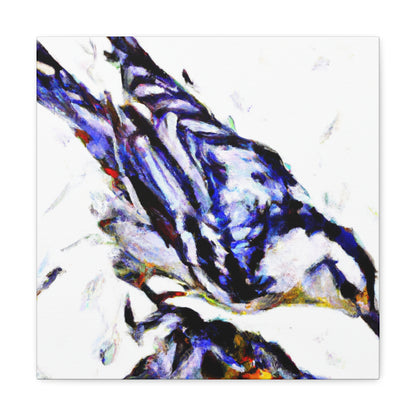 White Nuthatch Reflection - Canvas