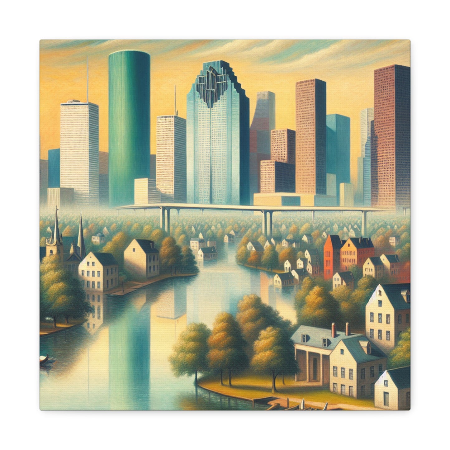 "Enigmatic Dream of Houston" - Canvas