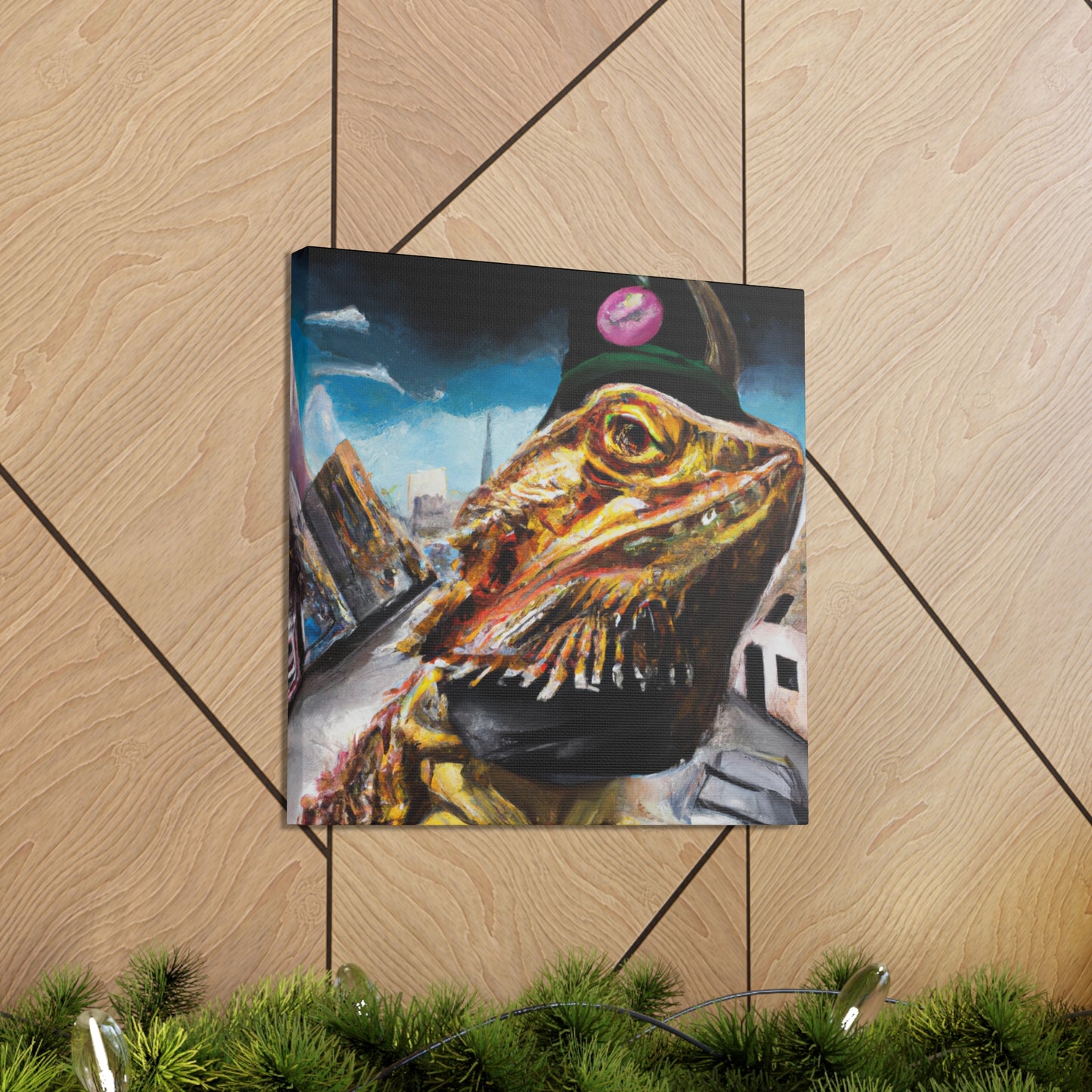 Bearded Dragon Portrait - Canvas