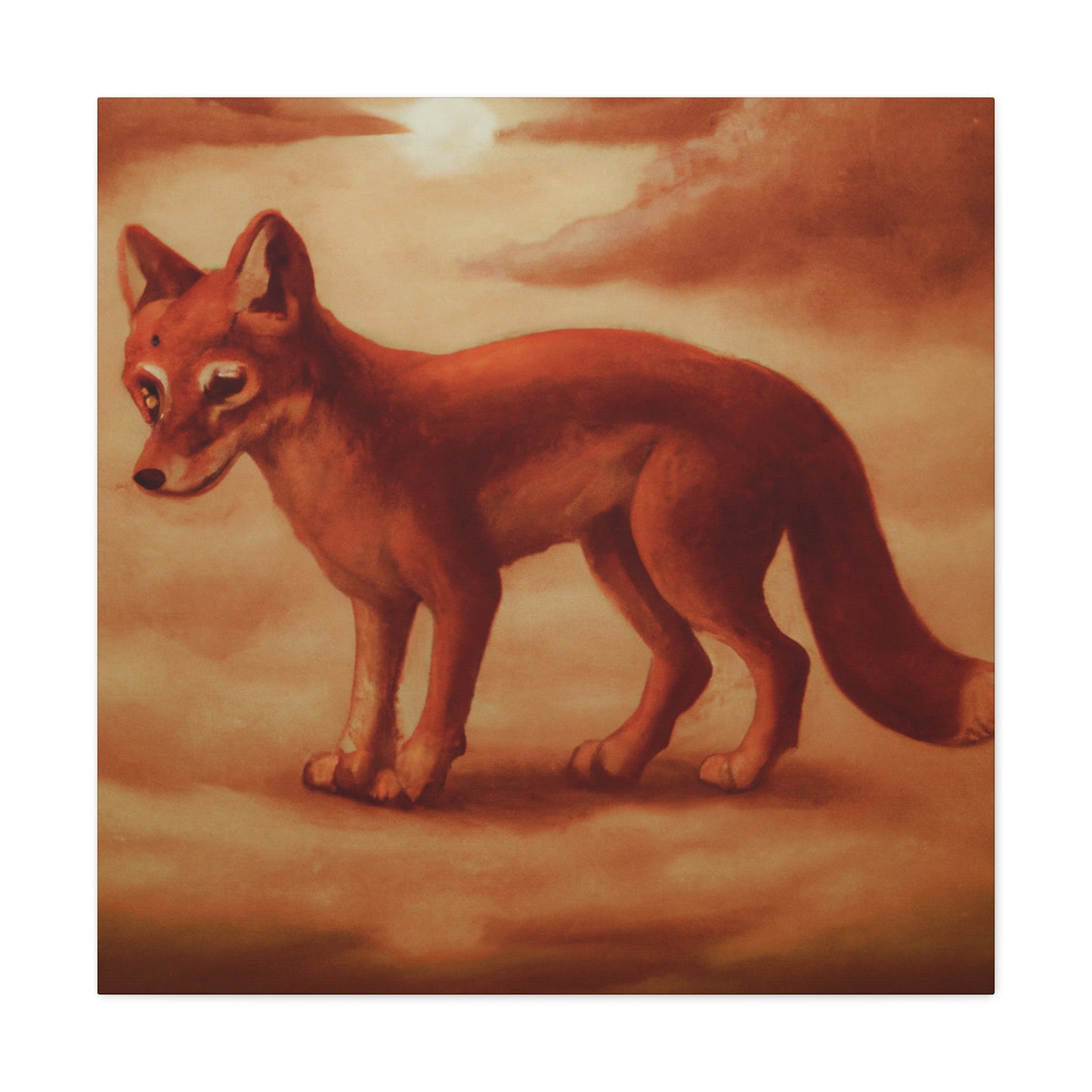 "Dhole in Repose" - Canvas