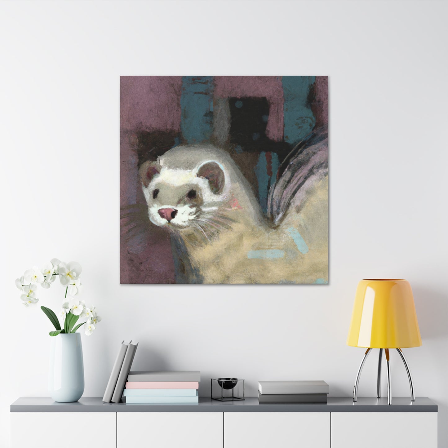 Ferret's Flurried Flight - Canvas