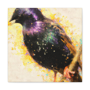 "European Starling Sculpture" - Canvas