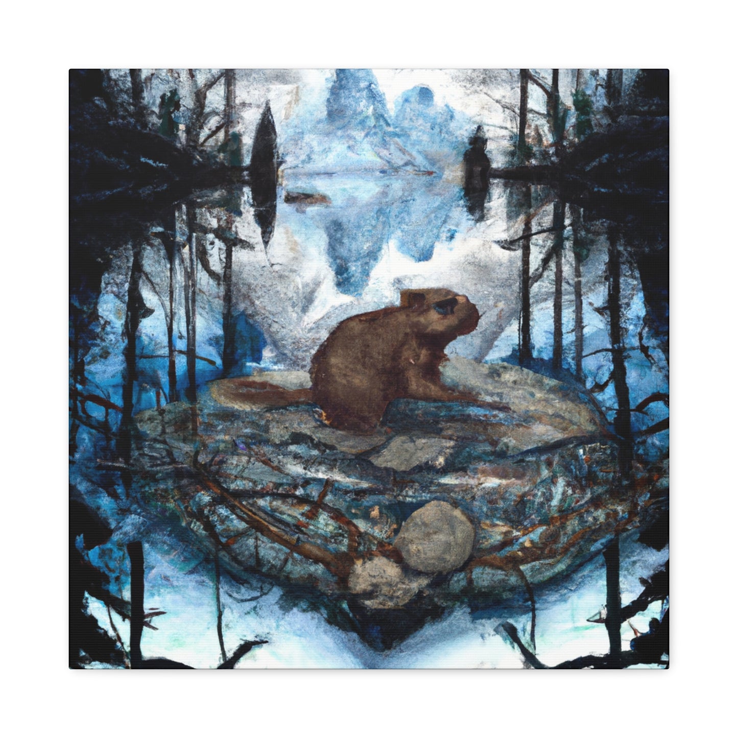 Beaver in Majesty. - Canvas