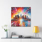 "Vibrant Urban Dreams" - Canvas