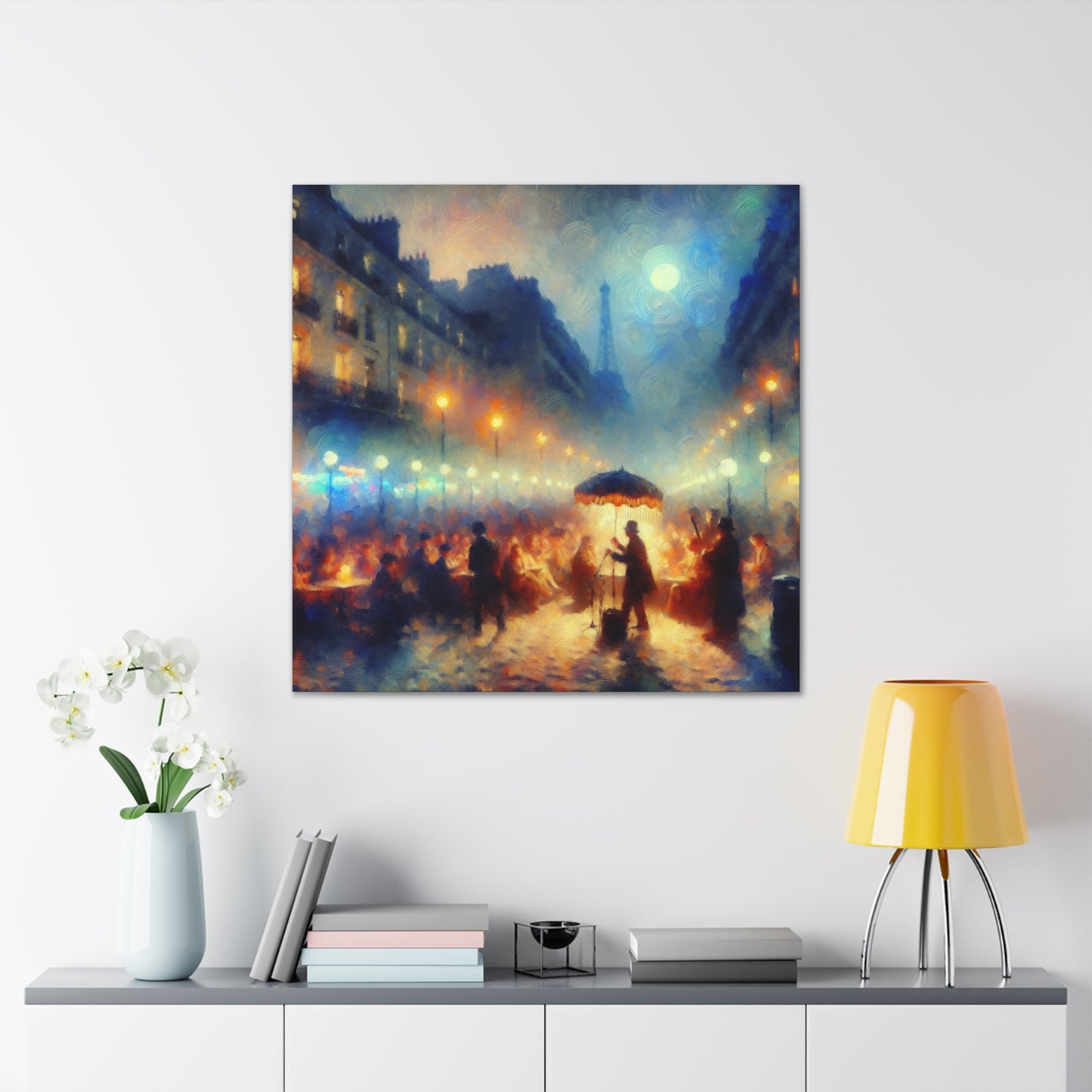 Whimsical Urban Serenade - Canvas