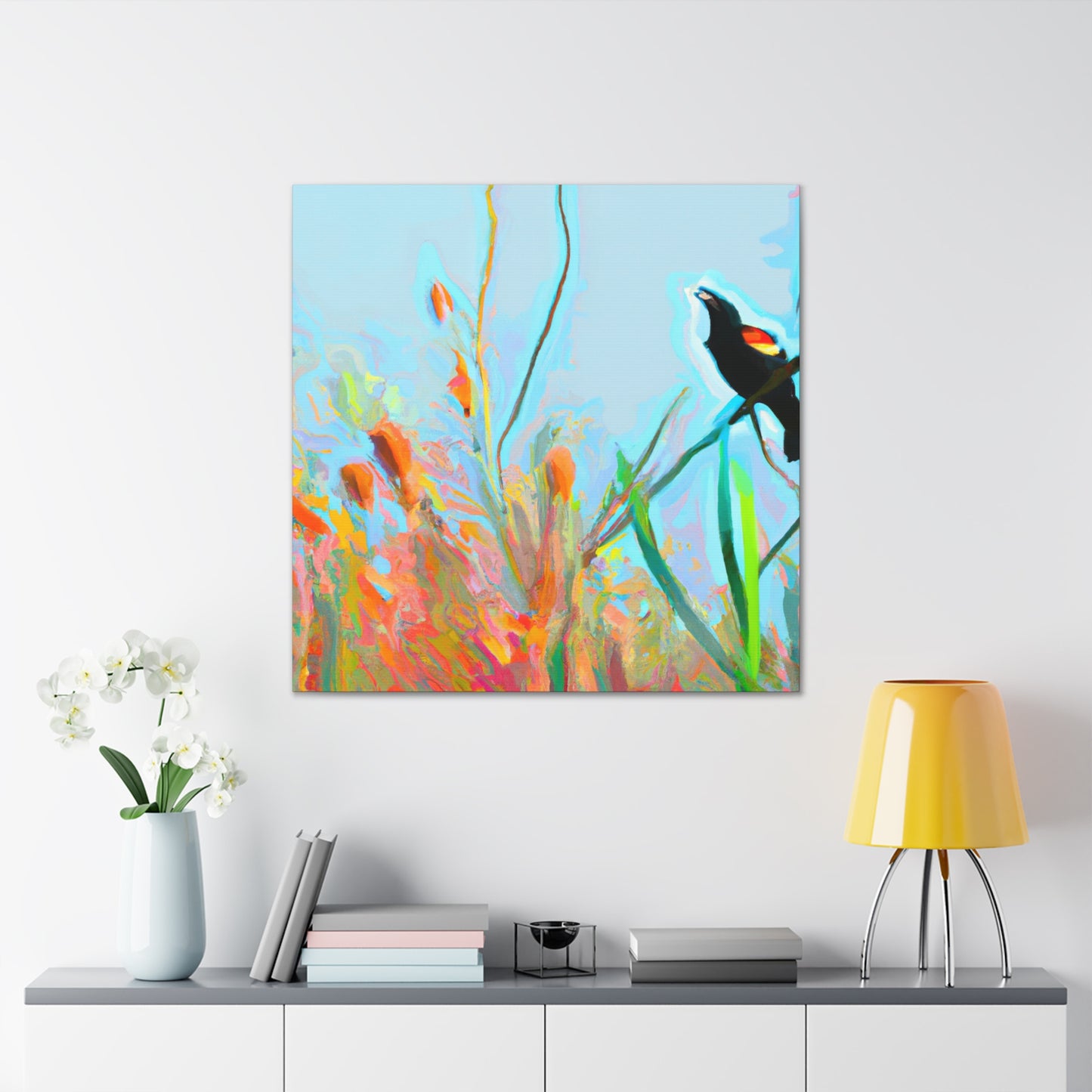 Red-Winged Blackbird Dance - Canvas