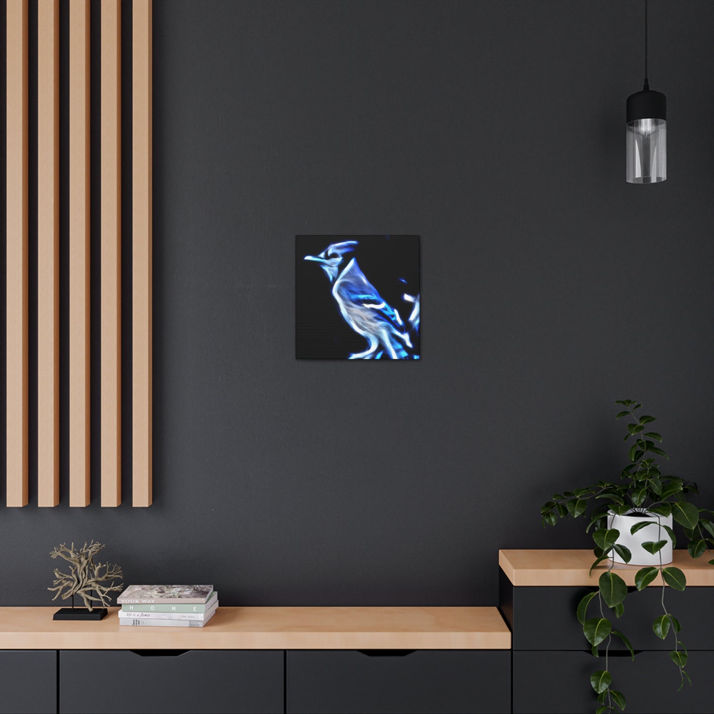 Blue Jay Expressionism - Canvas