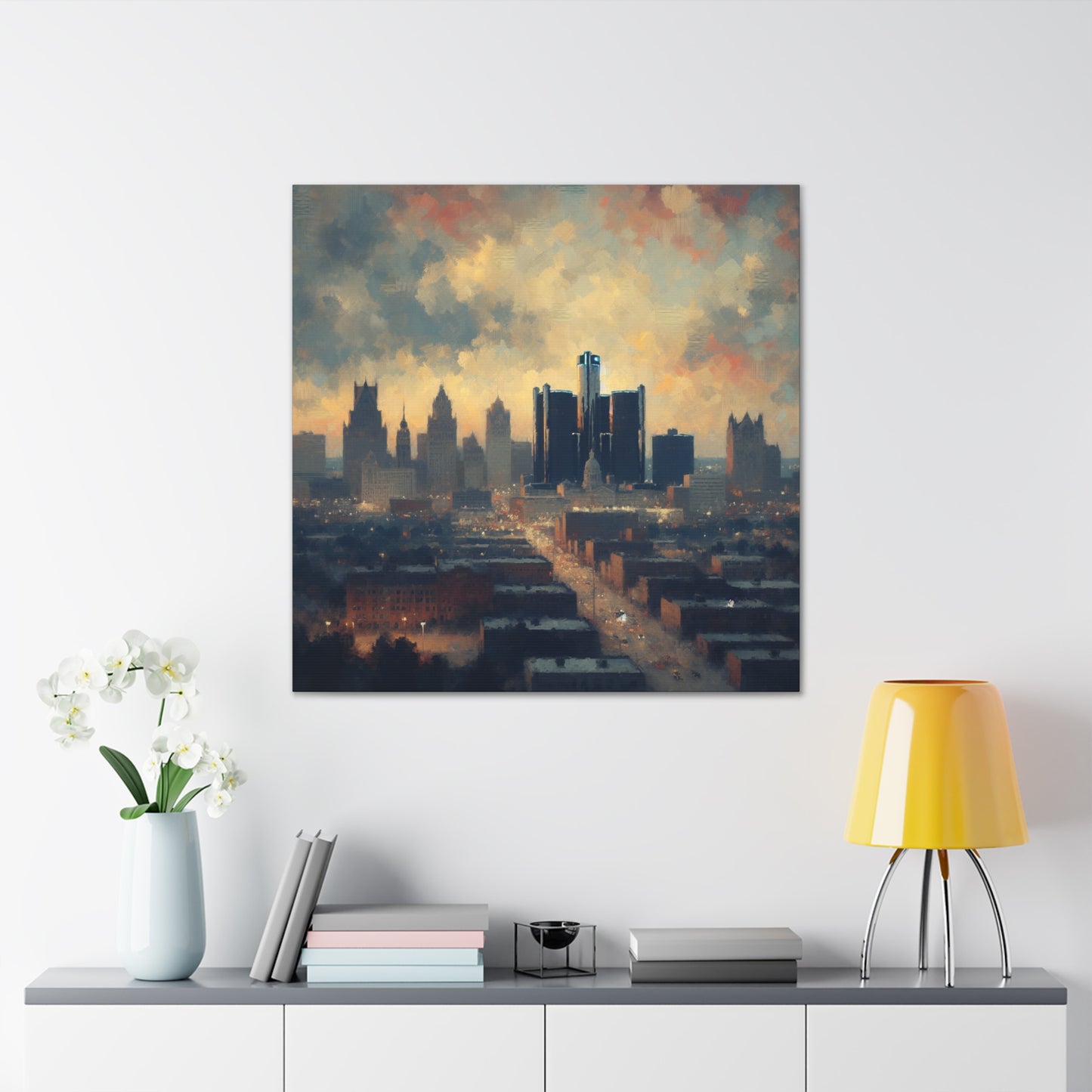 "Jewel of Renaissance: Detroit" - Canvas