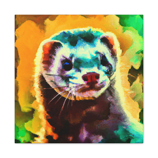 Ferret in Wonderland. - Canvas