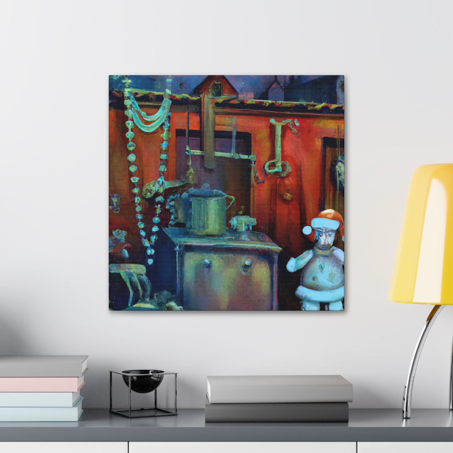 Santa's Surreal Workshop - Canvas